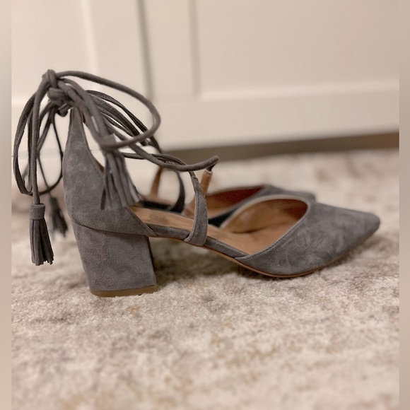 Halogen Lace-Up Pump Grey Suede - Picture 3 of 9